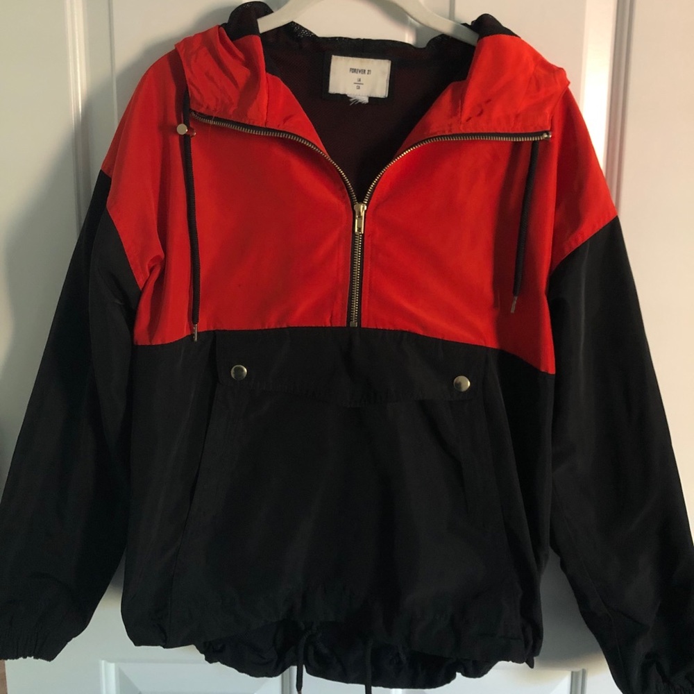 Half zip water resistant jacket